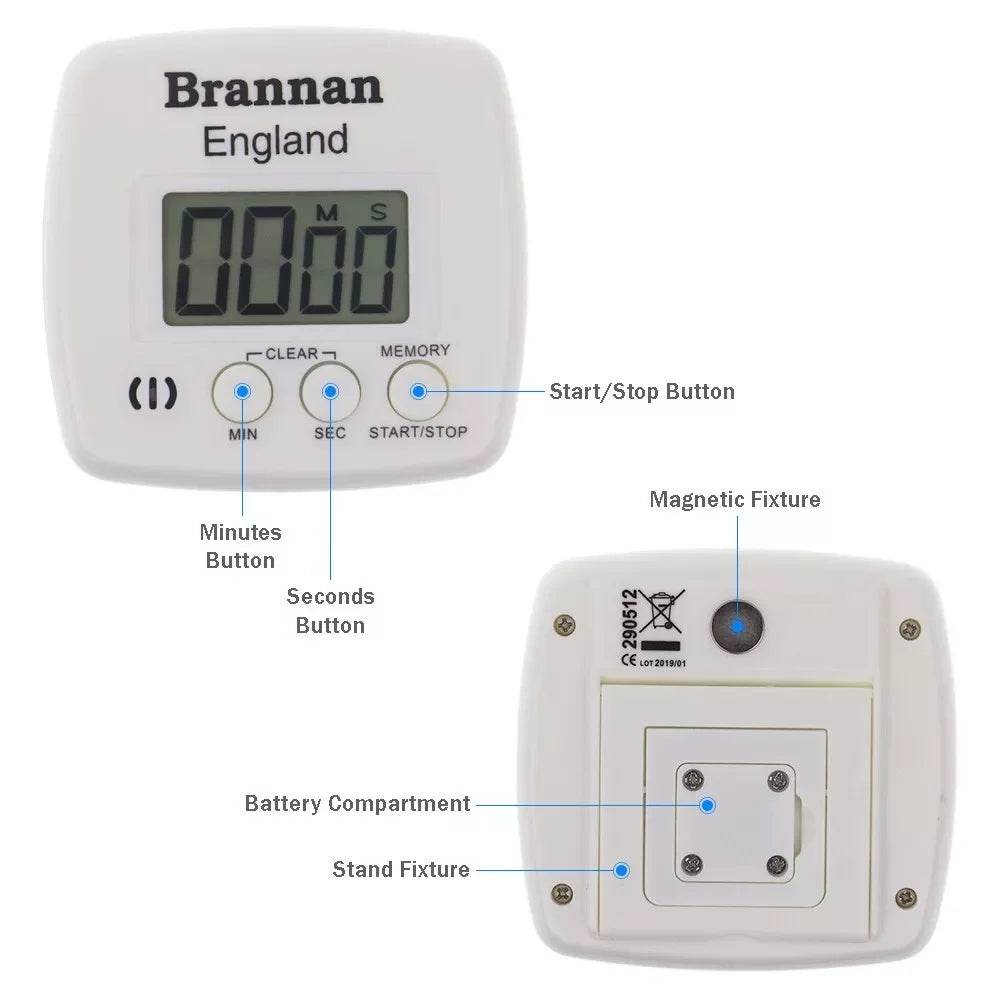 Brannan Digital Kitchen Timer - Cloud Nine Stores