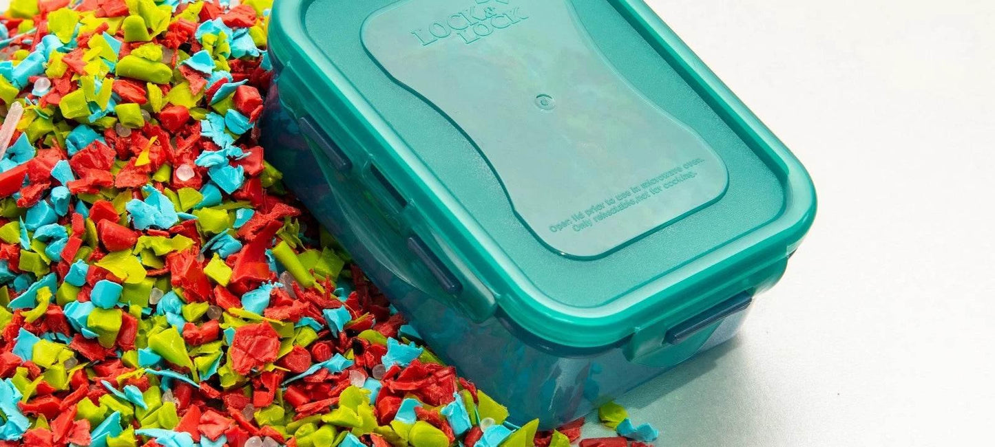 Lock&Lock Eco Rectangular Plastic Container Dishwasher Safe Storage Jar - 350ml - Cloud Nine Stores