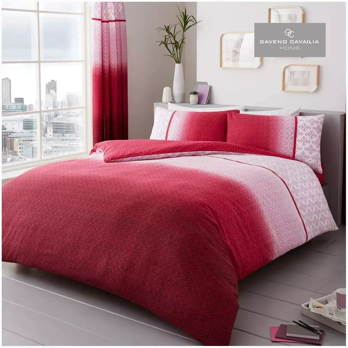 Gaveno Cavailia Urban Ombre Pink Duvet Set - King Size - Cloud Nine Stores Cloud Nine Stores
