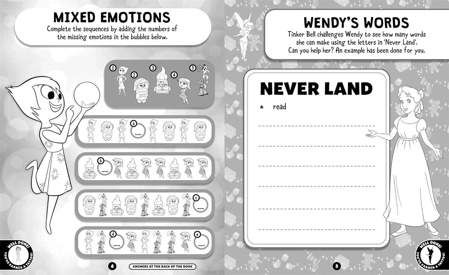 Disney: Tattoo & Activity Book Includes 45 Temporary Tattoos