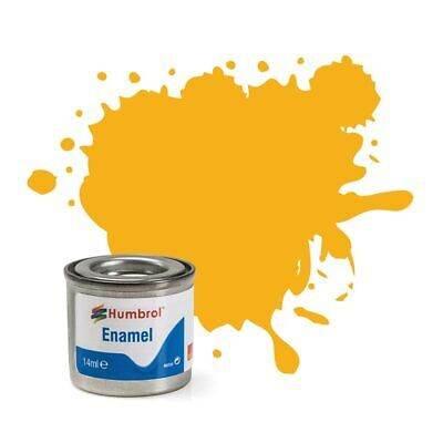 HUMBROL 154 Insignia Yellow Matt Enamel 14ml - Cloud Nine Stores