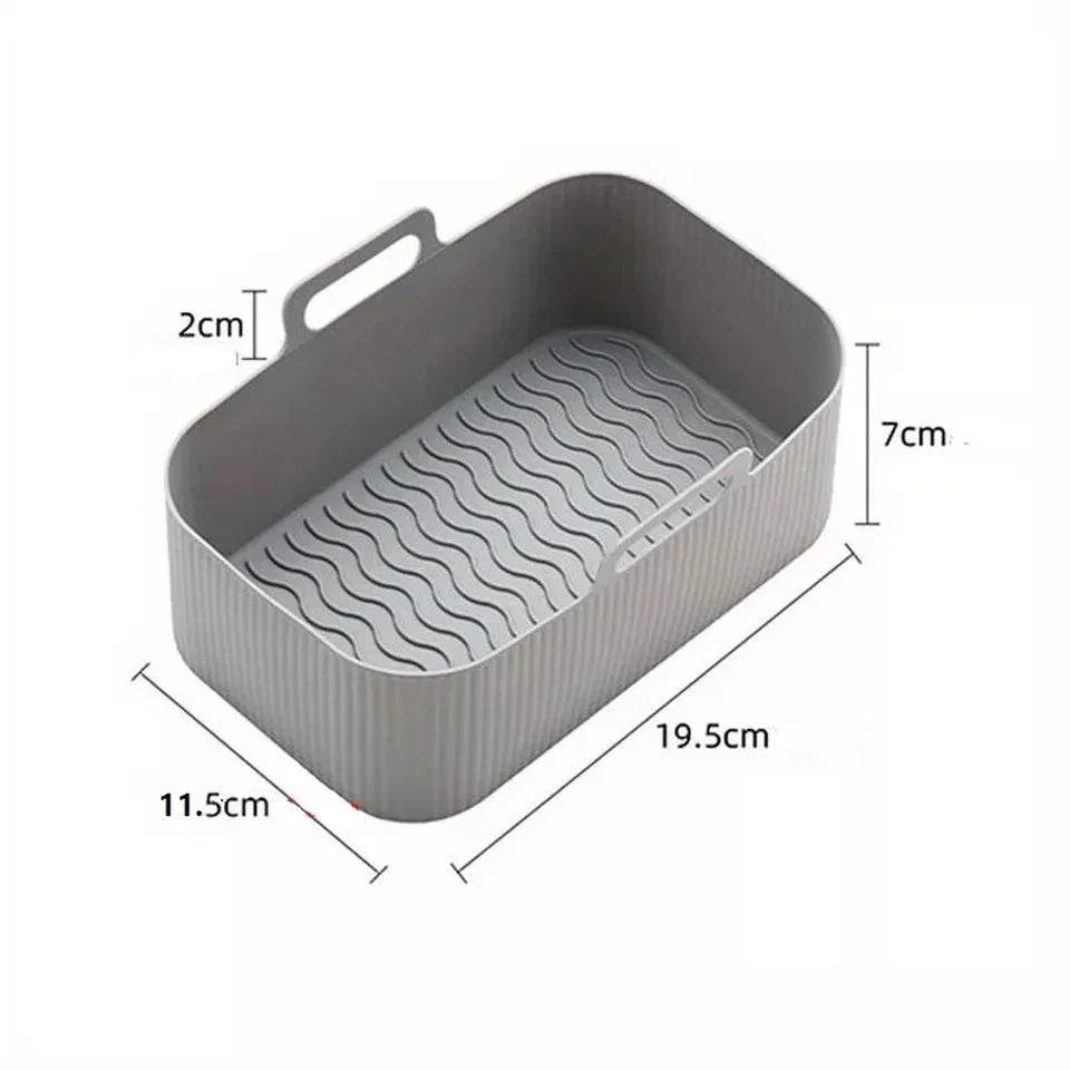 SILICONE AIR FRYER LINER 19.5X12X7CM - Cloud Nine Stores
