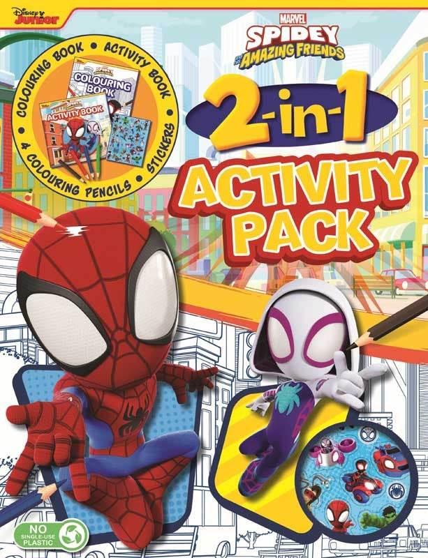 SPIDEY AND HIS AMAZING FRIENDS: 2-IN-1 ACTIVITY PACK - Cloud Nine Stores