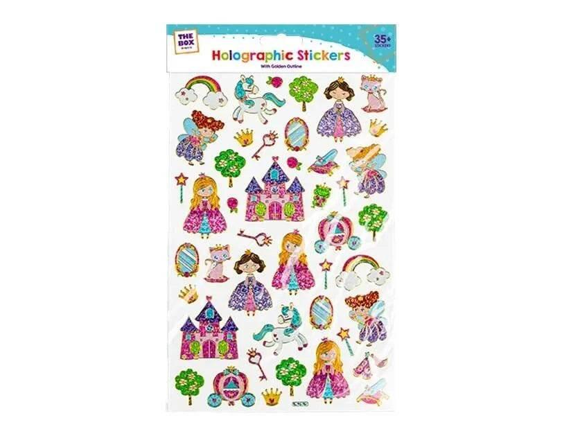 Girls Golden Outline Holographic Stickers - Cloud Nine Stores