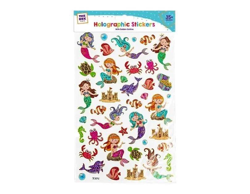 Girls Golden Outline Holographic Stickers - Cloud Nine Stores