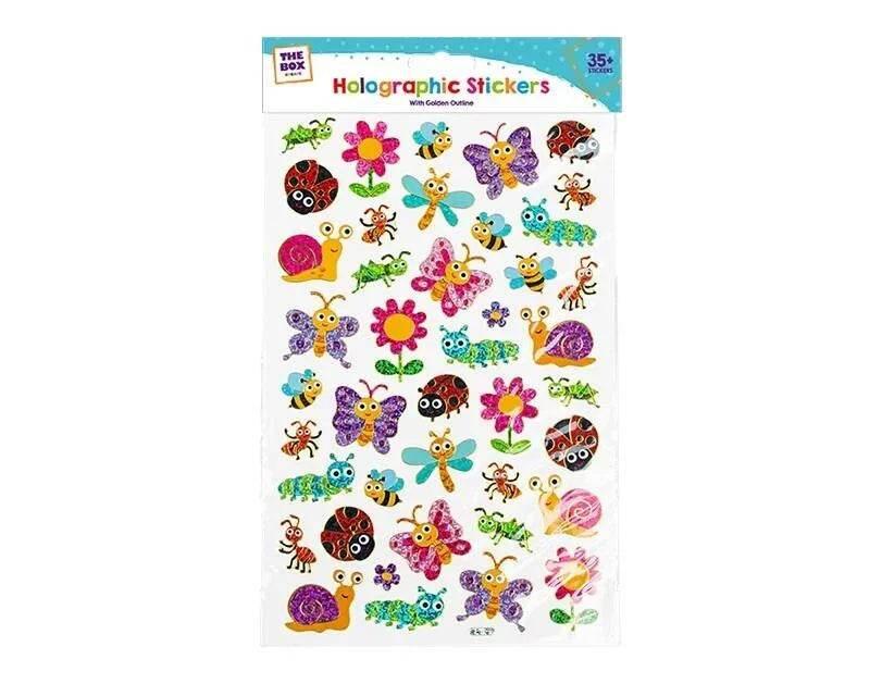 Girls Golden Outline Holographic Stickers - Cloud Nine Stores