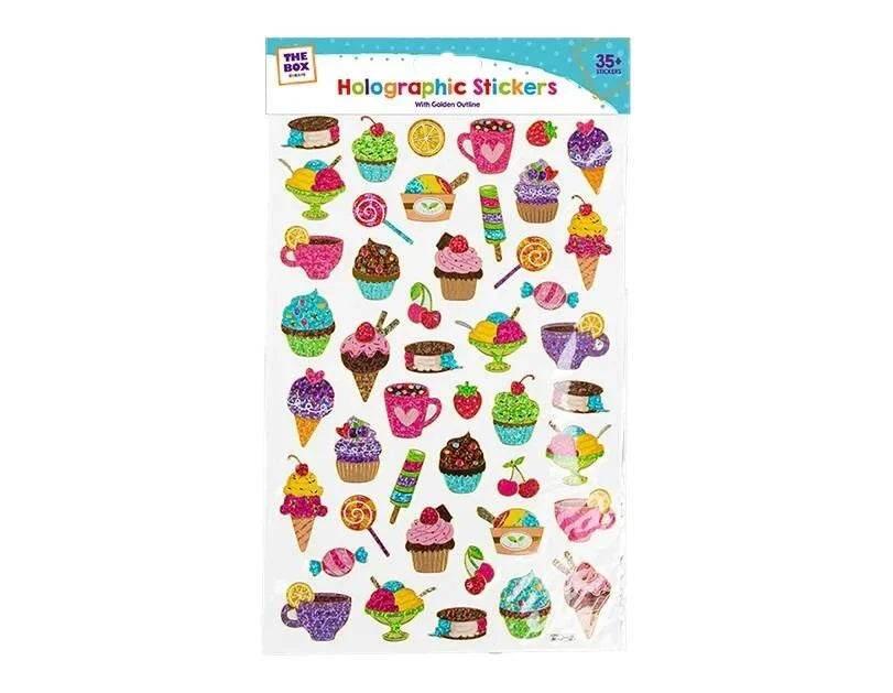 Girls Golden Outline Holographic Stickers - Cloud Nine Stores