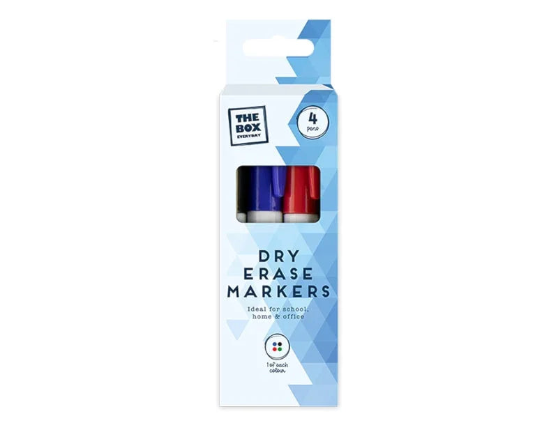 Dry Erase Markers 4pk - Cloud Nine Stores