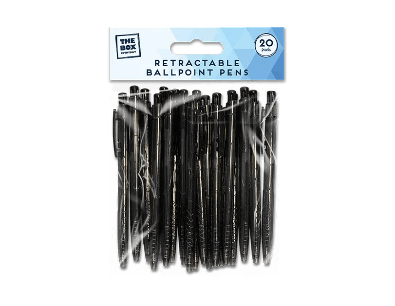 Retractable Ballpoint Pens 20pk - Cloud Nine Stores