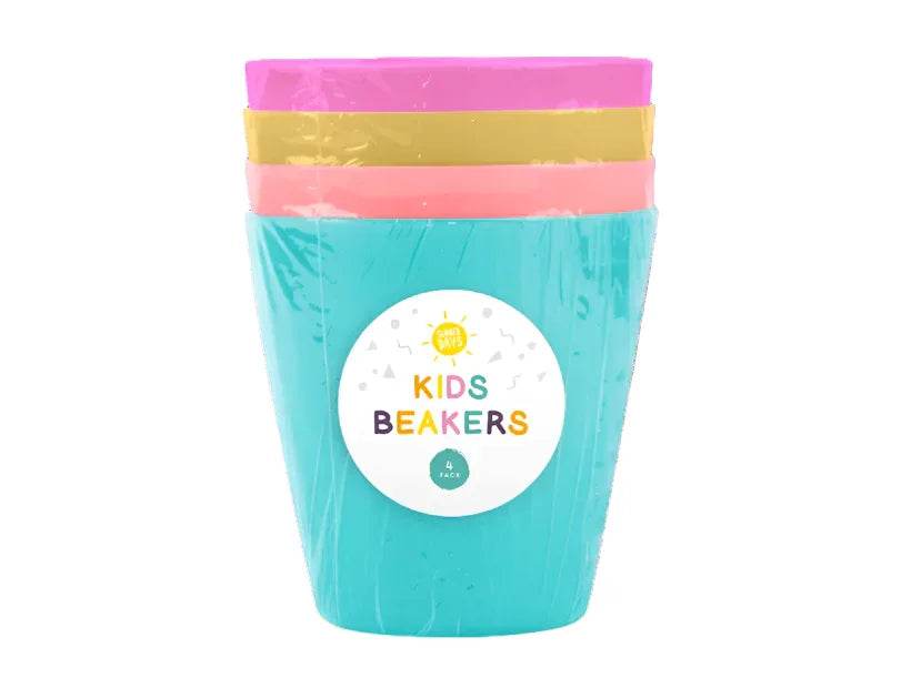Kids Plastic Beakers 4pk - Cloud Nine Stores