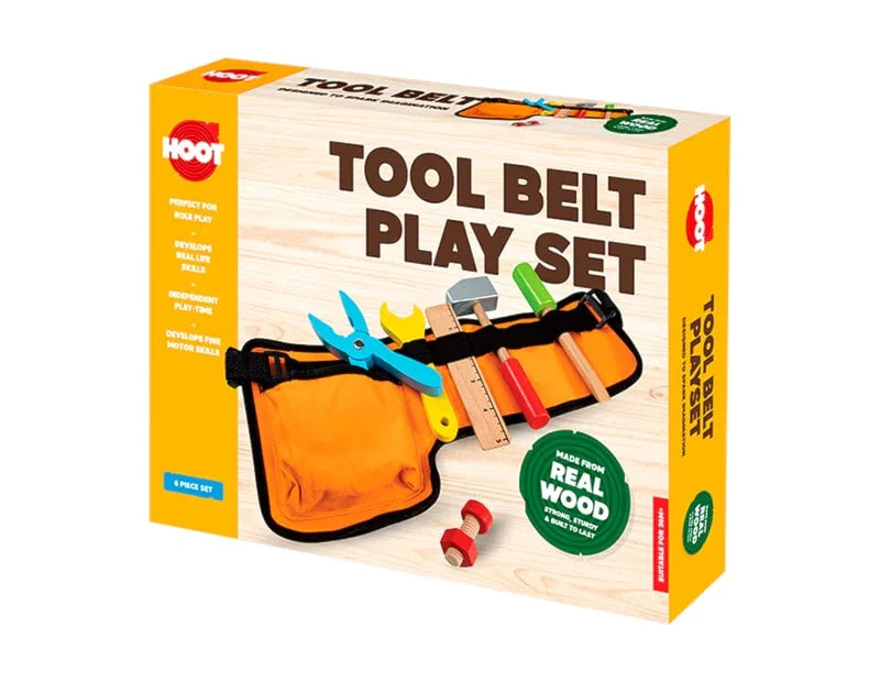 Wooden Tool Belt Play Set - Cloud Nine Stores