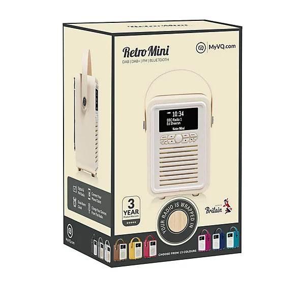 VQ Oak 'Retro Mini' DAB/DAB+ Digital & FM Radio with Bluetooth - Cloud Nine Stores