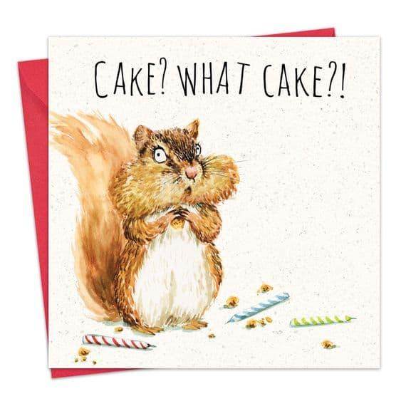 What Cake Funny Birthday Card - Cloud Nine Stores