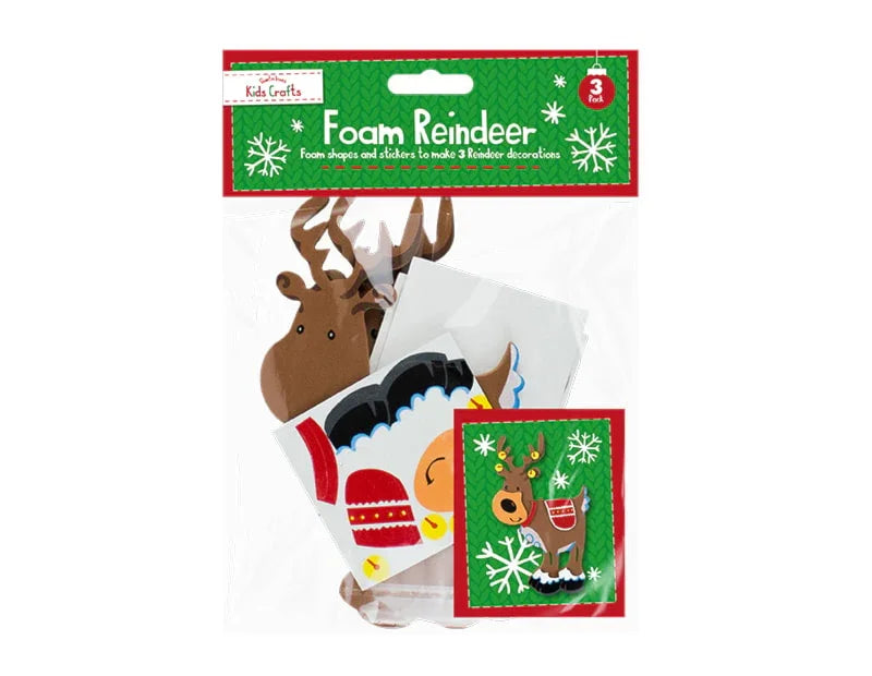 Christmas Foam Craft Character - 3 Pack - Cloud Nine Stores