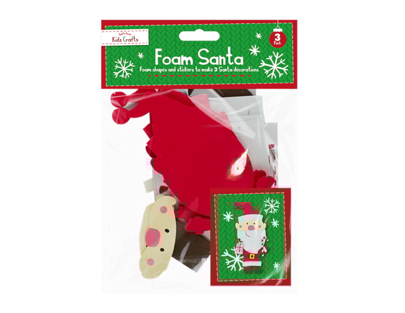 Christmas Foam Craft Character - 3 Pack - Cloud Nine Stores