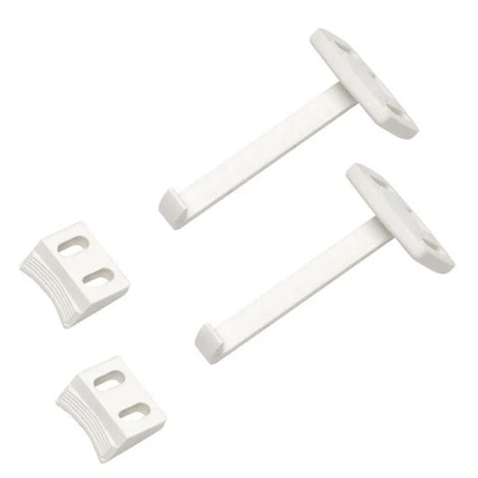 60mm White Plastic Kiddiguard Catch (Pack of 2)