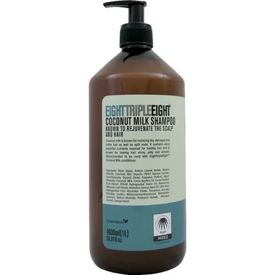 EIGHT TRIPLE EIGHT 1L COCONUT SHAMPOO