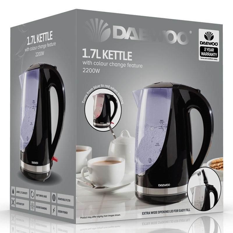 DAEWOO COLOUR CHANGING KETTLE SDA1666 - Cloud Nine Stores
