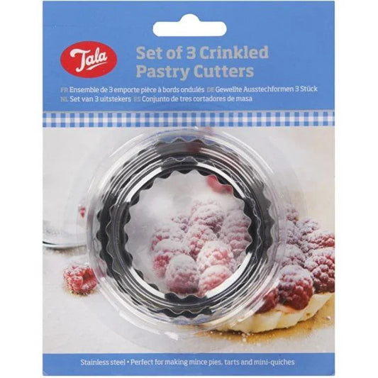 TALA SET OF 3 CRINKLED PASTRY CUTTERS - Cloud Nine Stores