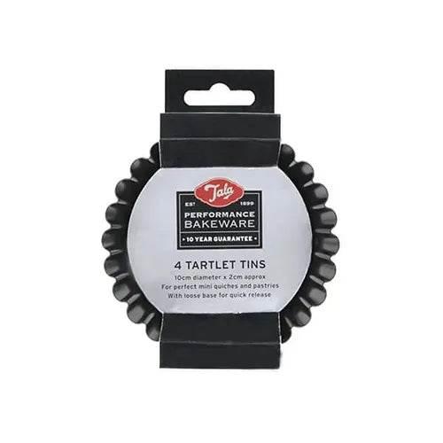 Tala Performance 4 Tart Tins 10cm x 2cm - Cloud Nine Stores