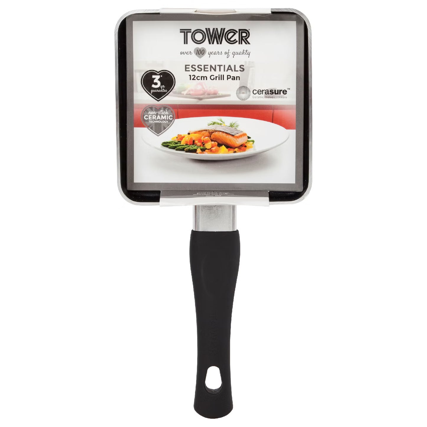 Tower T81614F 12cm Mini Ceramic Grill Pan - Cloud Nine Stores