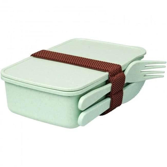 Natural Fibre Bamboo Lunch Box Set - Light Blue - Cloud Nine Stores