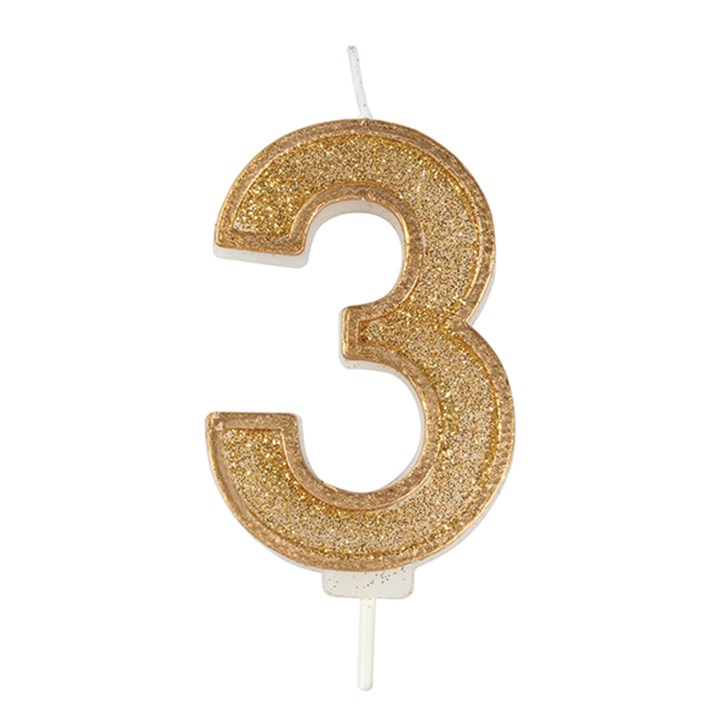 Candle Numbers - Gold