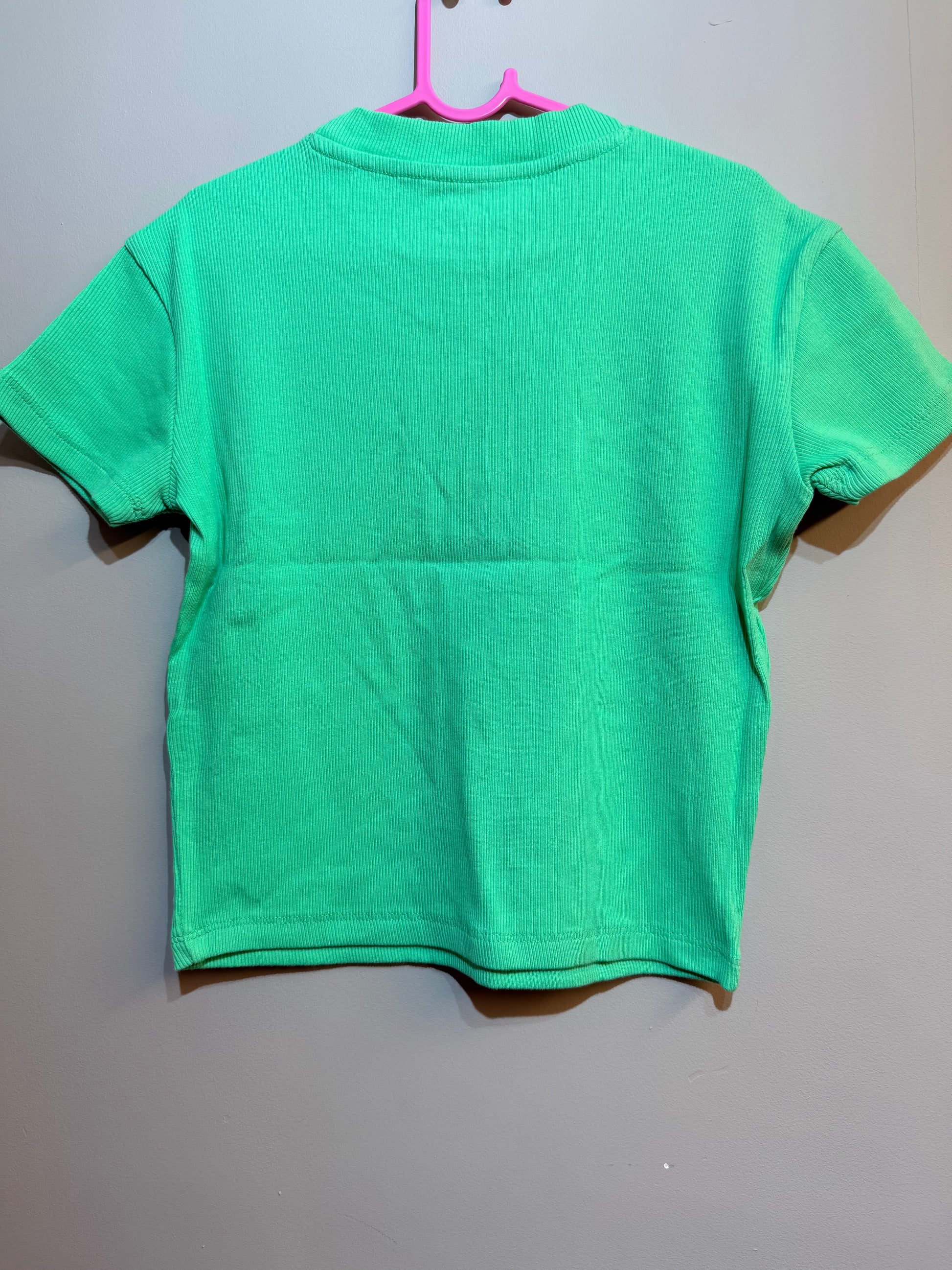 Children's Green M&S Ribbed T Shirt