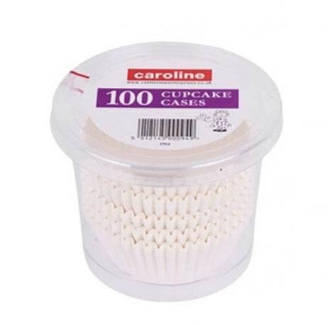 Caroline 100 White Cupcake Cases - Cloud Nine Stores