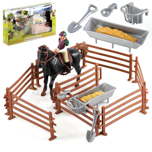 Horse & Rider Playset by Kandy Toys - Cloud Nine Stores