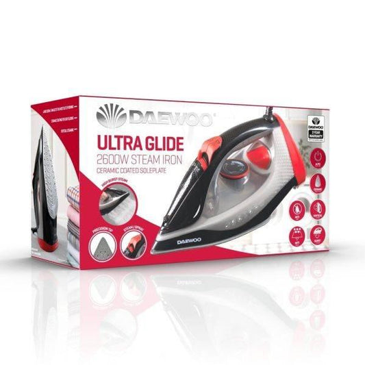 Daewoo 2600W Ultra Glide Steam Iron - Cloud Nine Stores