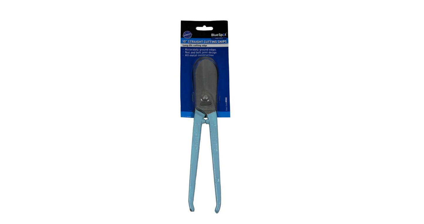 BLUE SPOT TOOLS 250MM (10") STRAIGHT CUTTING SNIPS - Cloud Nine Stores