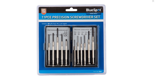 BLUE SPOT TOOLS 11 PCE PRECISION SCREWDRIVER SET - Cloud Nine Stores