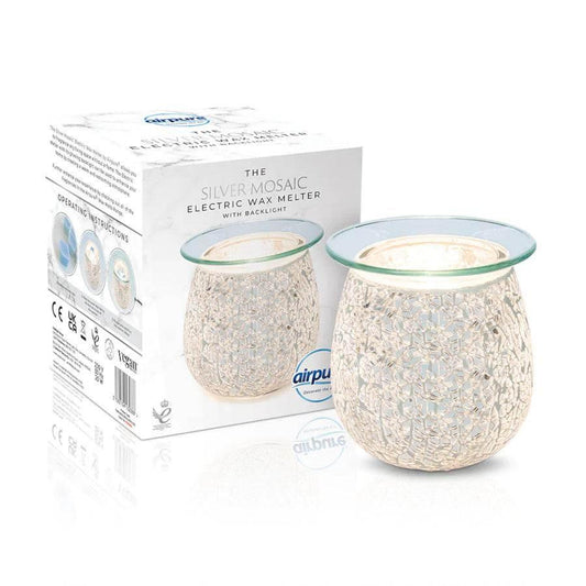 Airpure Mosaic Electric Wax Melter- Silver/Rose Gold - Cloud Nine Stores