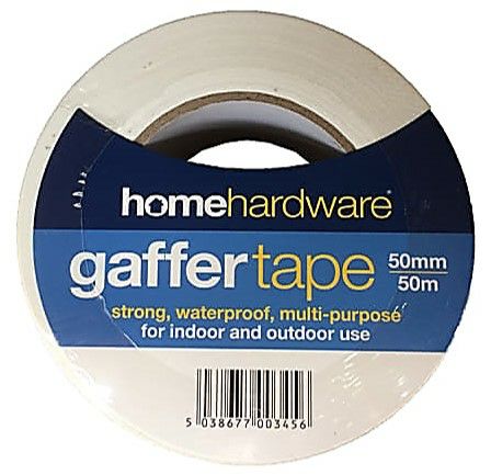 50mm x 50m Gaffer Tape – White HH0878