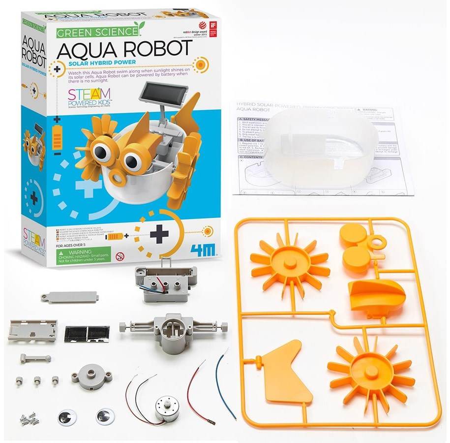 4M - Green Science Aqua Robot Solar Hybrid Power - Cloud Nine Stores