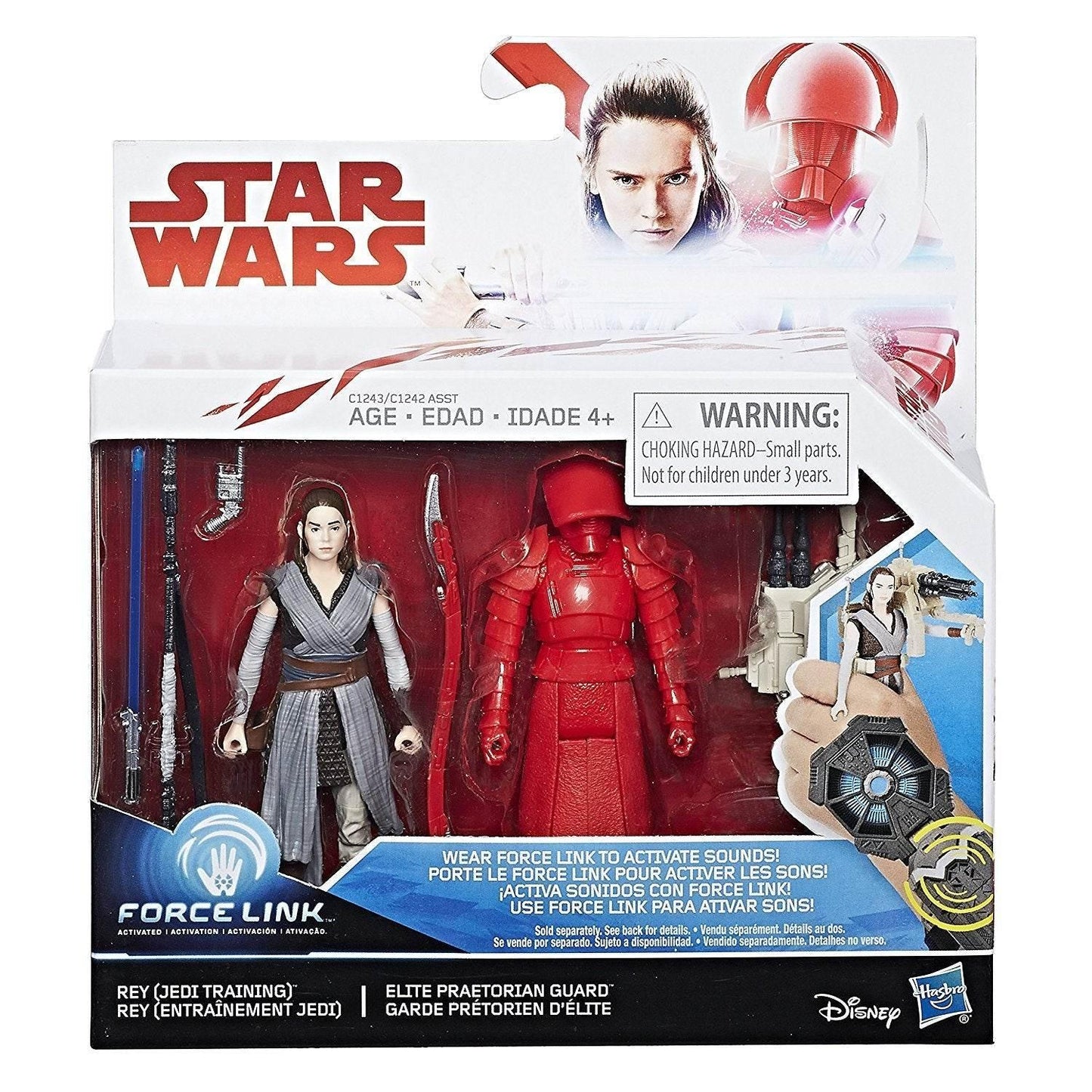 Star Wars Rey Jedi Training & Elite Praetorian Guard Force Link Action Figure - Cloud Nine Stores