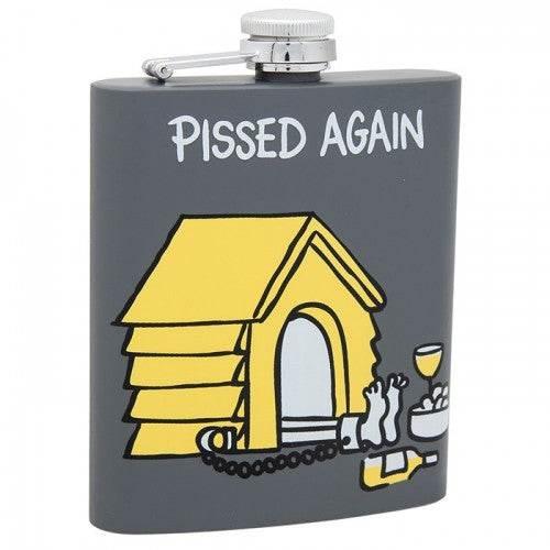 Chaps Stuff Hip Flask Pissed Again - Cloud Nine Stores