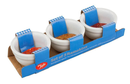 Tala Set of 3 white Ramekins 5cm - Cloud Nine Stores