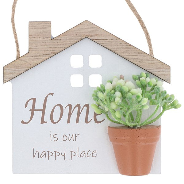 Planted With Love Home Hanging Plaque