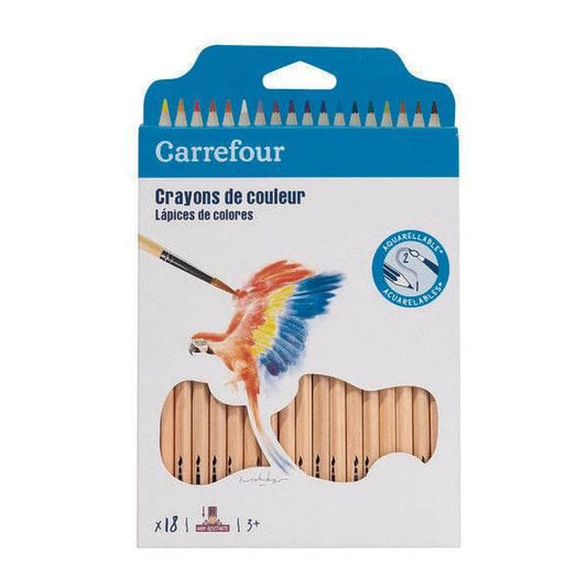 Carrefour 18 watercolour pencils - Cloud Nine Stores