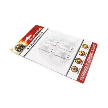 SAAO Removable Square Hooks 4PC - Cloud Nine Stores
