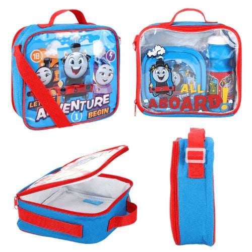 Thomas & Friends Lunch Bag Insulated 3 Piece Set Boys Blue Tank Engine - Cloud Nine Stores