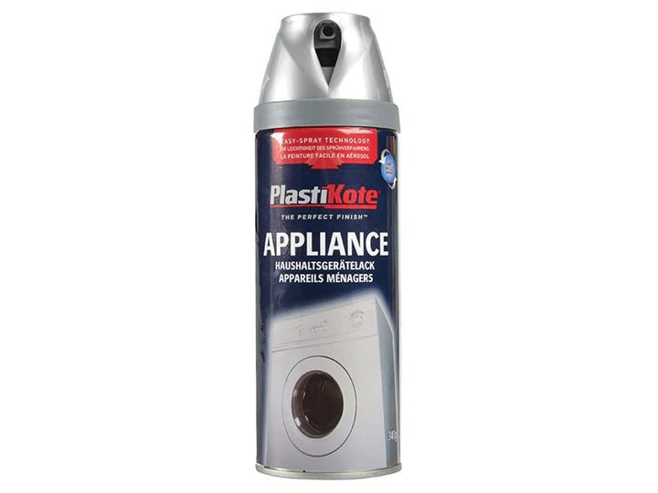 Plastikote Twist & Spray Appliance Enamel Satin Chrome 400Ml Cloud Nine Stores