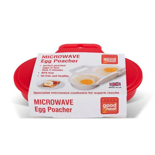 Good2Heat Microwave Cookware Red 2 Egg Poacher - Cloud Nine Stores