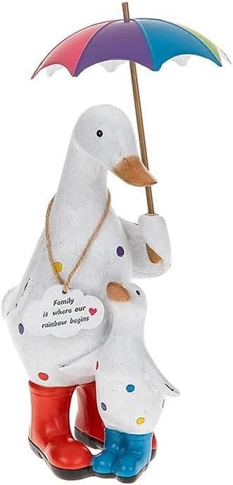Rainbow Brolly Duck Pair Mum - Cloud Nine Stores