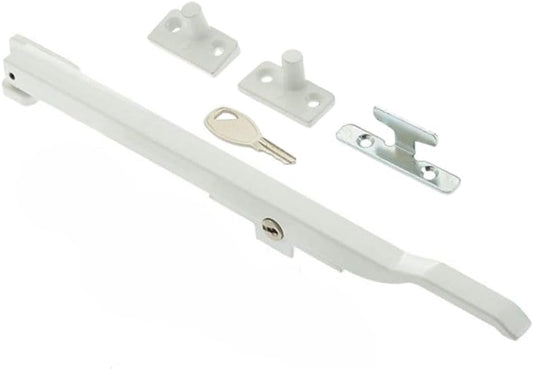 Centurion White Traditional Pattern Locking Casement Stay