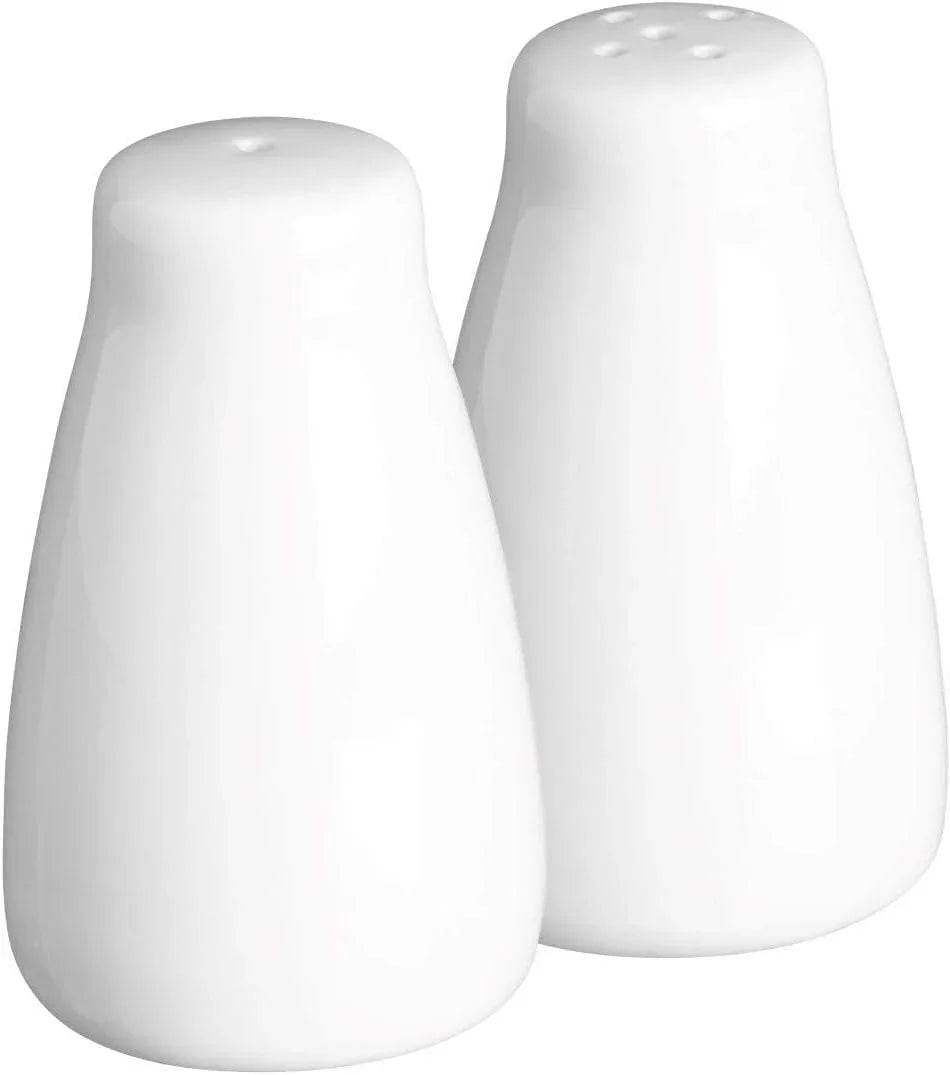 Simplicity Salt and Pepper Pots - Set of 2 - White - Cloud Nine Stores