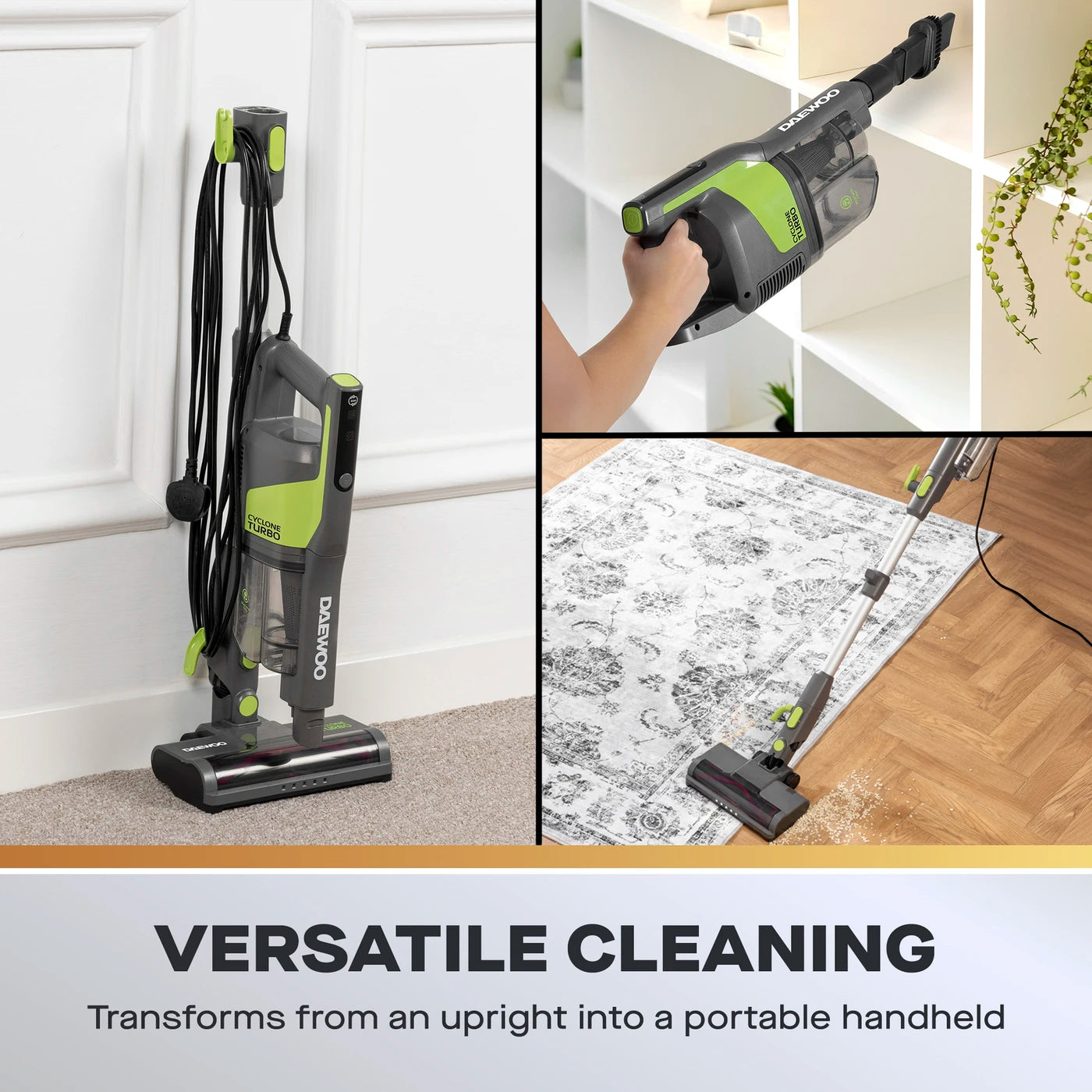 Daewoo Cyclone Turbo Corded 3-in-1 Handheld Vacuum Cleaner Cloud Nine Stores
