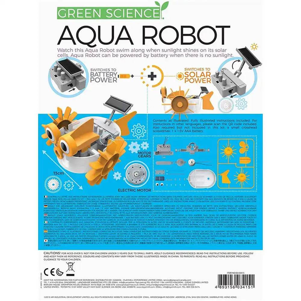 4M - Green Science Aqua Robot Solar Hybrid Power - Cloud Nine Stores